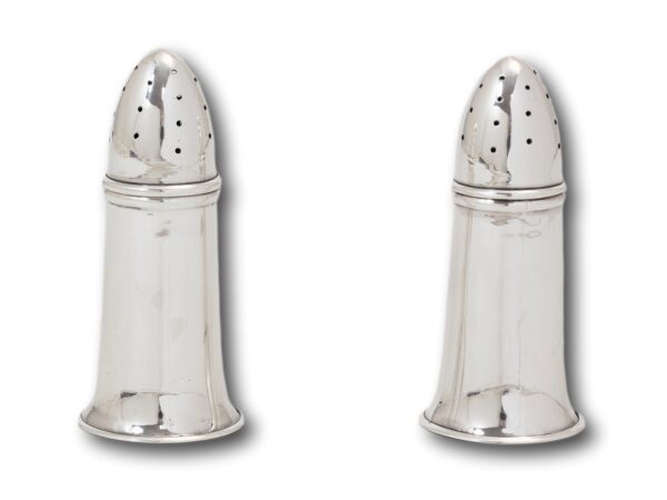 Overview of the Sterling Silver Artillery Shell Condiment Set