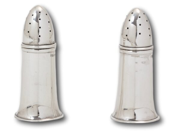 Overview of the Sterling Silver Artillery Shell Condiment Set