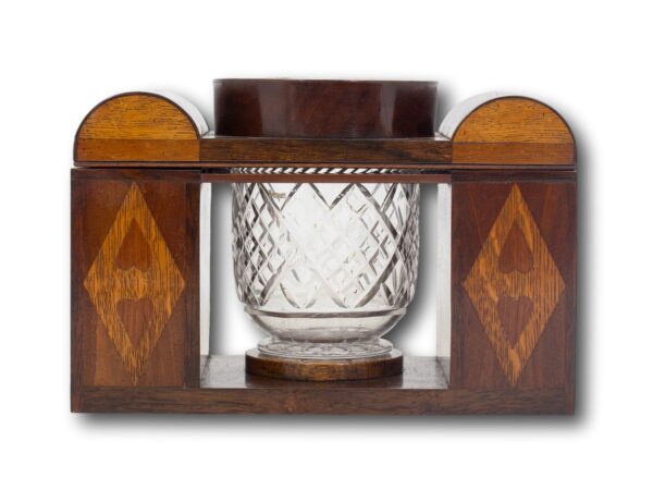 Front Profile of the Marquetry Tea Caddy