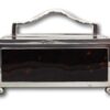 Side profile of the Silver & Tortoiseshell Humidor