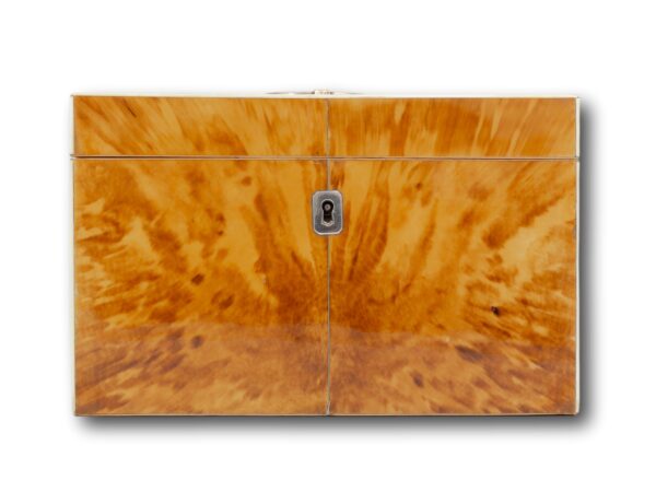 Front of the Blonde Tortoiseshell Tea Chest