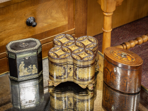 Chinese Tea Chest in a decorative collectors setting