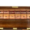 Close up of the address section of the Large Rosewood Trifold Writing Slope