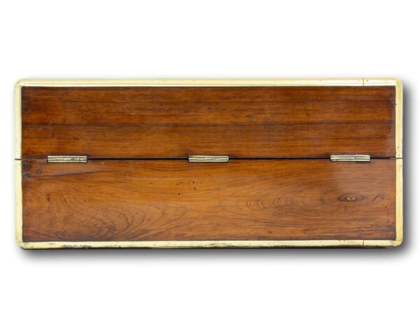 Rear of the Large Rosewood Trifold Writing Slope