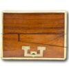 Side of the Large Rosewood Trifold Writing Slope