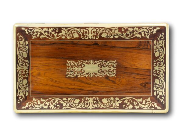 Top of the Large Rosewood Trifold Writing Slope