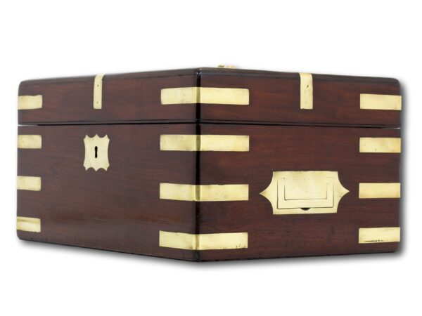 Side angle of the Mahogany Jewellery Box