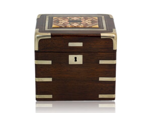 Overview of the Rosewood Karlsbad Tea Caddy