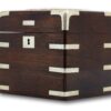 Side of the Rosewood Karlsbad Tea Caddy