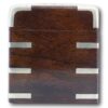 Side of the Rosewood Karlsbad Tea Caddy