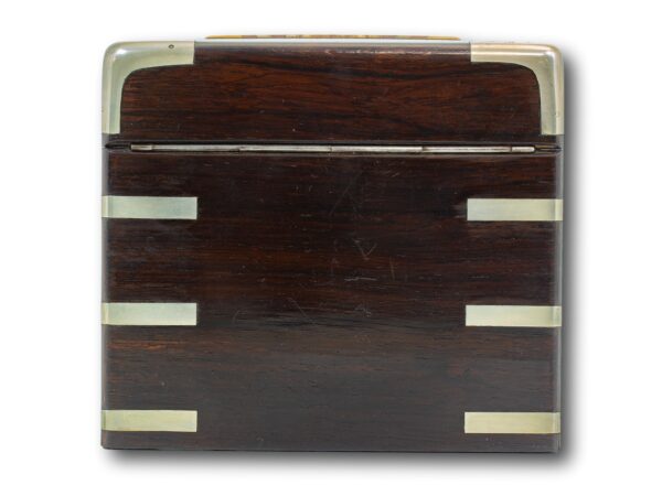 Rear of the Rosewood Karlsbad Tea Caddy