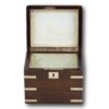 Rosewood Karlsbad Tea Caddy with the lid up