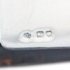 Close up of the London sterling hallmarks