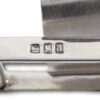 Close up of the London sterling hallmarks