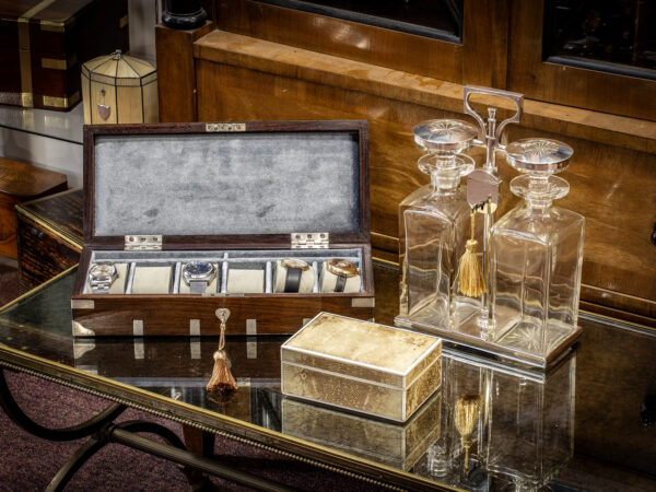 Anglo Indian Watch Box in a decorative realistic setting