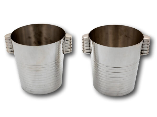 Overview of the Luc Lanel Christofle Champagne Buckets