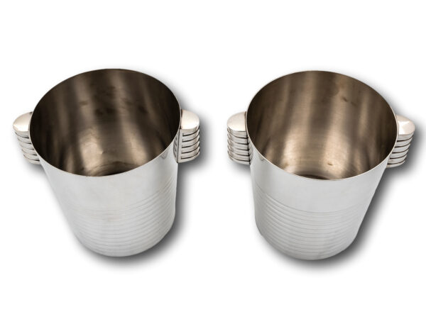 Overview of the Luc Lanel Christofle Champagne Buckets