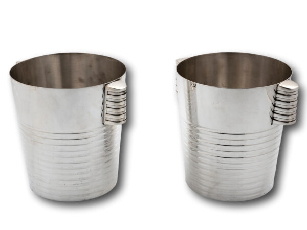 Overview of the Luc Lanel Christofle Champagne Buckets