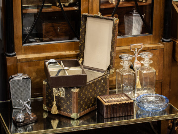 View of the Louis Vuitton Jewellery Box in a mens decorative setting