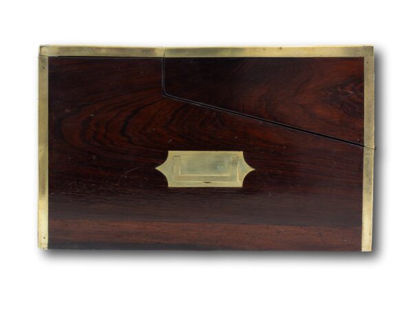 Side of the Rosewood writing box