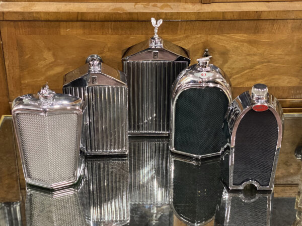 Ruddspeed Bentley Radiator Decanter in a collection of radiator decanters