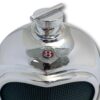 Close up of the Ruddspeed Bentley Radiator Decanter enamel badge and radiator cap