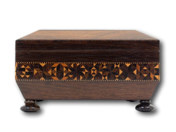 Side of the Tunbridge Ware Sewing Box