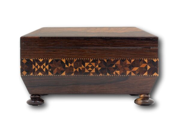 Side of the Tunbridge Ware Sewing Box