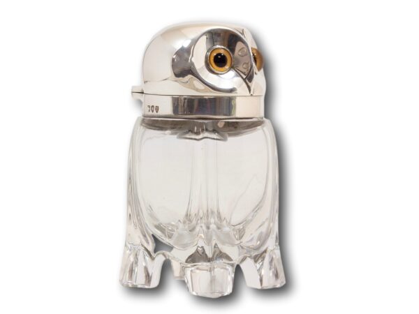 Side overview of the Owl scent liquor bottle