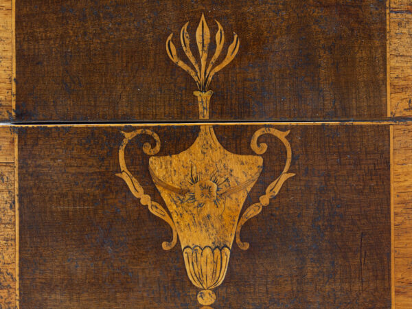 Close up of the inlaid decoration