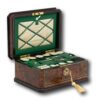 Overview of the Hausburg Sewing Box with the lid up