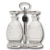 Front of the Hukin & Heath Decanter Tantalus Set