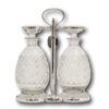 Rear of the Hukin & Heath Decanter Tantalus Set