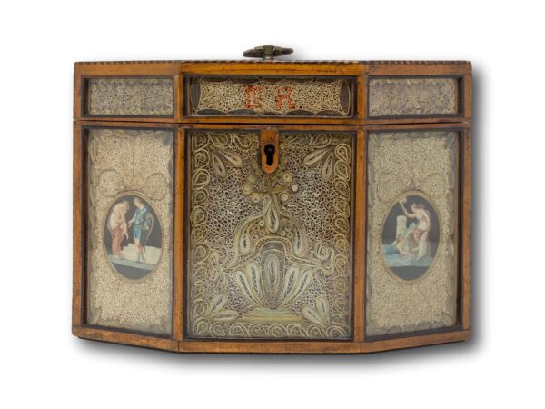 Front of the Paper Scroll tea caddy