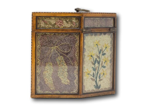 Rear of the Paper Scroll tea caddy