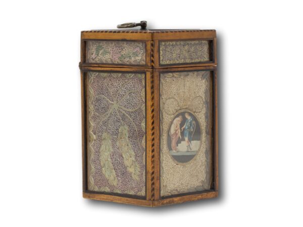 Front of the Paper Scroll tea caddy