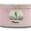 Front of the Georgian Pink Spa Tea Caddy