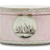 Rear of the Georgian Pink Spa Tea Caddy