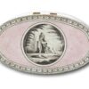 Top of the Georgian Pink Spa Tea Caddy