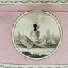 Close up of the oval scene on the front