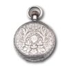 rear of the silver pocket watch