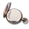 View of the inscription in the back of the pocket watch