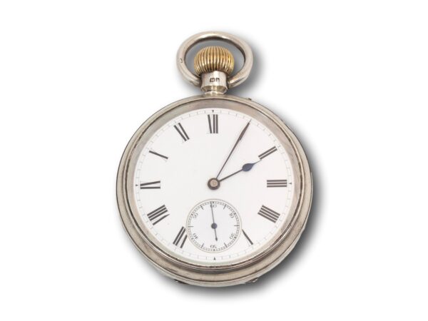 Overview of the removable sterling silver pocket watch