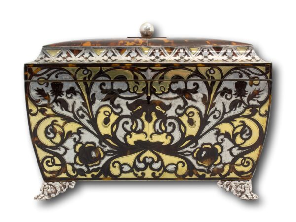 Front of the Regency Tortoiseshell Tea Chest