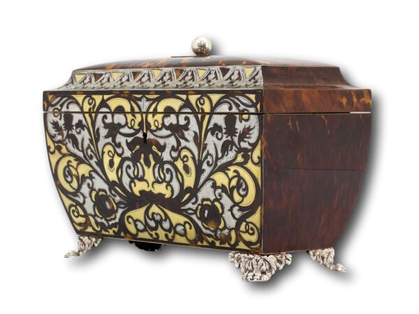 Front overview of the Regency Tortoiseshell Tea Chest