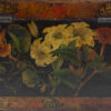 Close up of the rear of the painted tea caddy