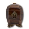 Side of the Rosewood Tea Caddy