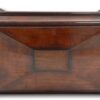Top of the mahogany tea caddy
