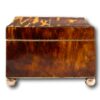 Side of the Regency Tortoiseshell and Mother of Pearl Jewellery Box