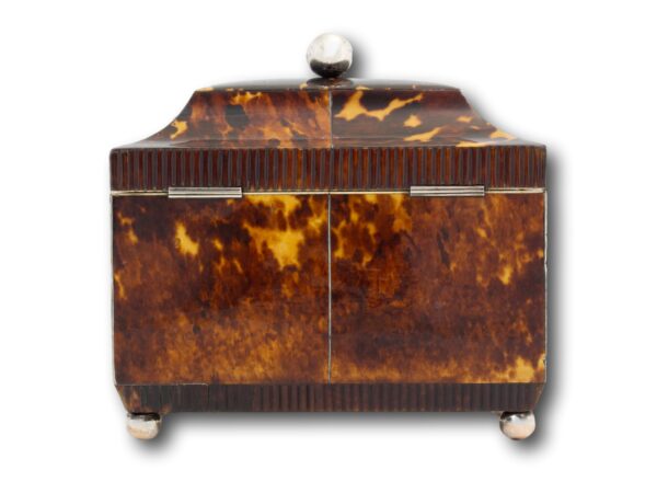 Rear of the Regency Tortoiseshell Tea Caddy